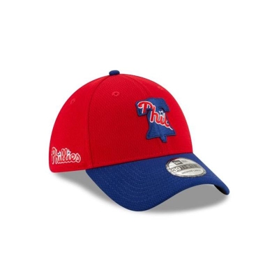 Philadelphia Phillies Gorra | New Era MLB Batting Practice 39thirty Stretch Fit Cap Mexico - Rojos